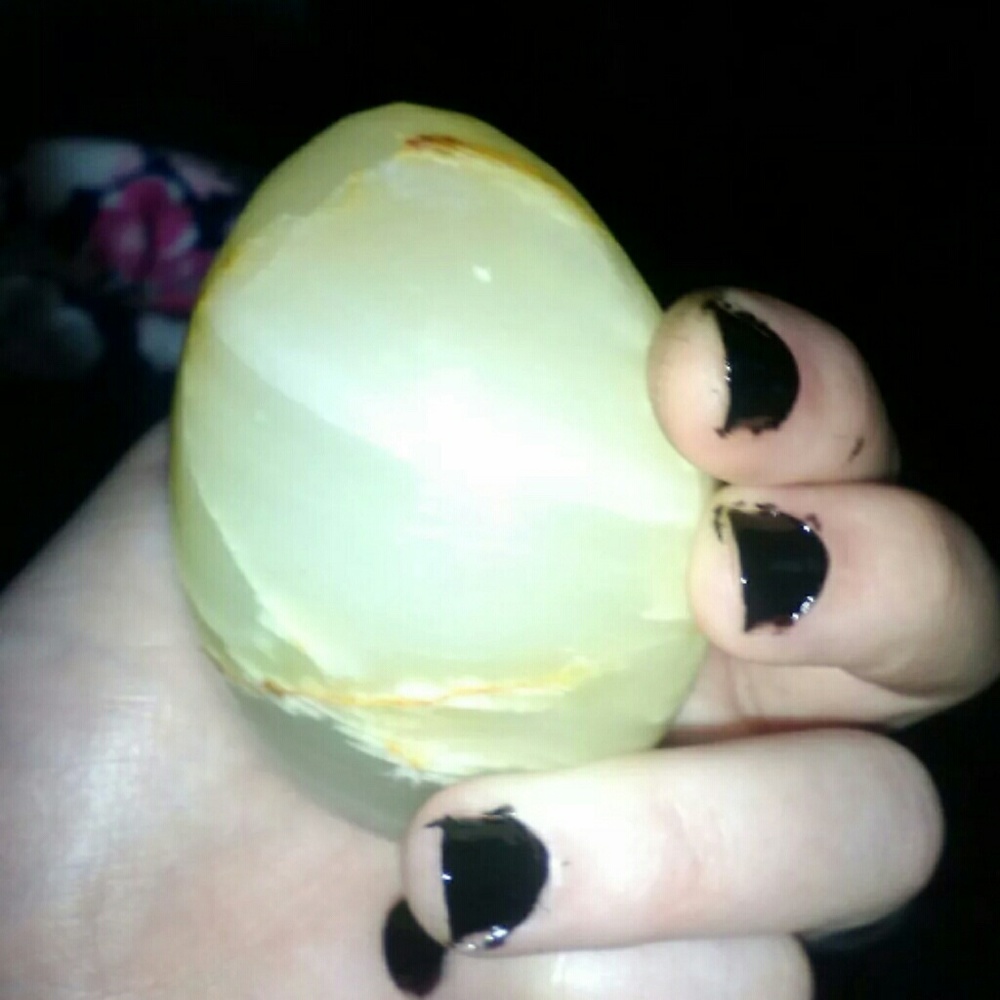 Opal crystal egg with healings